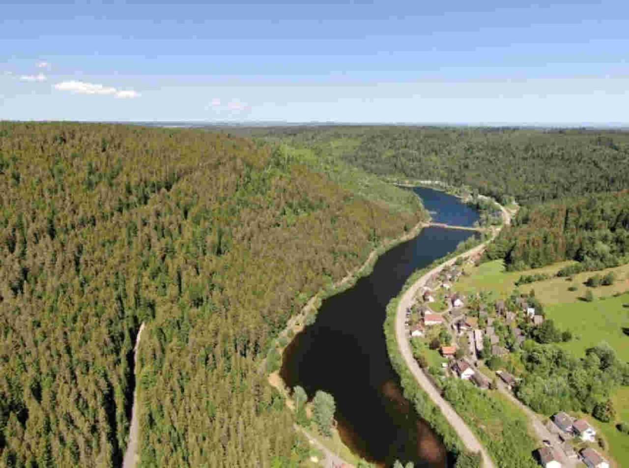 Ferienhaus Schwarzwald Seewald Erzgrube Badesee 100% Natur エクステリア 写真